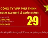 Thông báo Lịch Nghỉ Lễ Quốc Khách