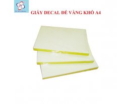 GIẤY DECAL A4 ĐẾ VÀNG