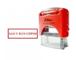 Khắc dấu - SAO Y BẢN CHÍNH